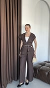 FULAR KUŞAK DETAYLI İKİLİ TAKIM