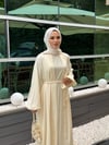 Gizia özel dökümlü abaya takım