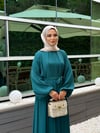 gizia özel dökümlü abaya takım