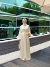 Gizia özel dökümlü abaya takım