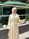 Gizia özel dökümlü abaya takım