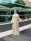 Gizia özel dökümlü abaya takım