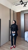 İndigo düğmeli takım