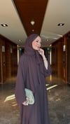 lena şallı abaya kahvrengi