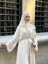 lena şallı abaya krem
