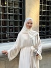 lena şallı abaya krem