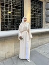 lena şallı abaya krem