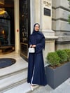lena şallı abaya lacivert