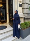 lena şallı abaya lacivert