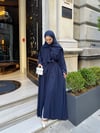 lena şallı abaya lacivert