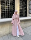 lena şallı abaya pudra