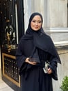 lena şallı abaya siyah