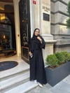 lena şallı abaya siyah