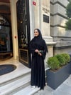 lena şallı abaya siyah