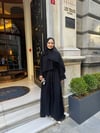lena şallı abaya siyah