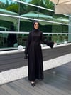 Meva 3 lü pantolonlu abaya takım