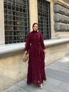 mira şallı şifon elbise