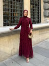 mira şallı şifon elbise