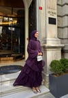 vera şallı şifon elbise