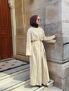 zümra 3 lü keten abaya bej