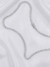 Döküm Su Yolu 3mm Silver Kolye
