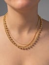 Dorika Üçlü Gold Kolye