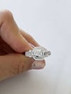 Geometrik Taşlı Silver Yüzük