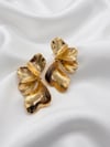 Gold Orkide Küpe