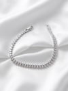 Oval Kesim Su Yolu Silver Bileklik