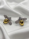 Taşlı Kraliçe Arı Küpe