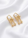 Tffny Sallantılı Gold Küpe