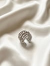 Top Detaylı Silver Kıkırdak Küpe