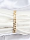 Vip Seri Sarmal Damla Model Zirkon Taşlı Gold Bileklik