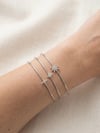 Zirkon Taşkı Kutup Yıldızı Model Silver 3lü Bileklik