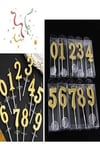 0 dan 9 a kadar gold mini rakam sayı MUM Seti,10lu gold balon