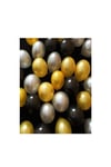 10 Adet (Siyah - Altın Gold Karışık) Balon MEZUNİYET BALON