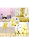 10'lu Sarı Makaron Pastel Renk Mat Balon