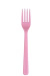 25 Li Pembe Plastik Çatal