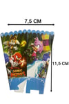 8 Adet Sonic Boom Temalı Mısır Popcorn Kutusu Süper Sonik 11,5x7,5  cm