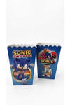 8 Adet Sonic Boom Temalı Mısır Popcorn Kutusu Süper Sonik 11,5x7,5  cm