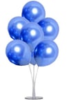 Balon Standı 7 Adet Mavi Krom Balon Seti