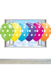 Çok Renkli Puanlı Balon - 10 Adet