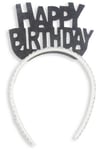Eva Simli Taşlı Happy Bırthday Siyah Taç Adet:1