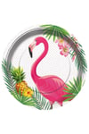 Flamingo Temalı Parti Tabağı 8 Adet