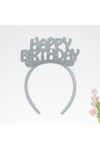 Happy Birthday Taç - Gümüş