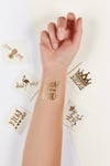 Kadın Altın Rengi Bride Dövme BRIDETATTOO-2