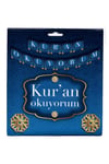 Kuran Okuyorum Temalı Banner,Kuran Okuma Partisi Süslemesi