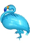 Mavi Flamingo Folyo Balon 51 x 105 Cm