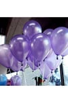 Metalik 12'inç Lila Balon 10 Adet