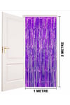 Mor Renk Ekstra Metalize Parlak Saçaklı Arka Fon Perde İthal A Kalite 1x2 Metre - PRP5026-1476